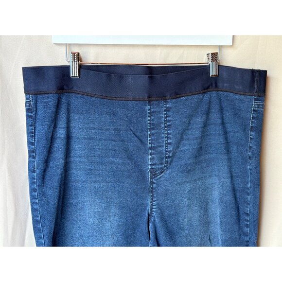 Buffalo David Bitton Womens XL Blue Denim Stretch Jeggings With Elastic Waistban - Picture 3 of 8